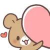 💙 Эмодзи «Rabbit Bear Заяц Медведь» для Telegram