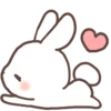 🤍 Эмодзи «Rabbit Bear Заяц Медведь» для Telegram