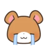 😭 Эмодзи «Rabbit Bear Заяц Медведь» для Telegram