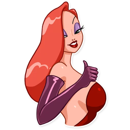 👍 Стикер «Jessica Rabbit» для Telegram