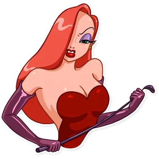 👿 Стикер «Jessica Rabbit» для Telegram