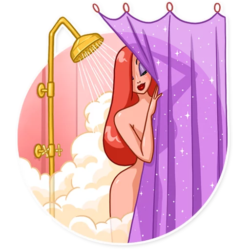 🛀 Стикер «Jessica Rabbit» для Telegram