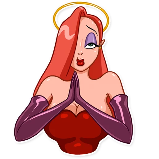 😇 Стикер «Jessica Rabbit» для Telegram