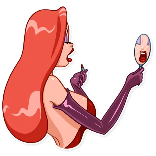 💄 Стикер «Jessica Rabbit» для Telegram