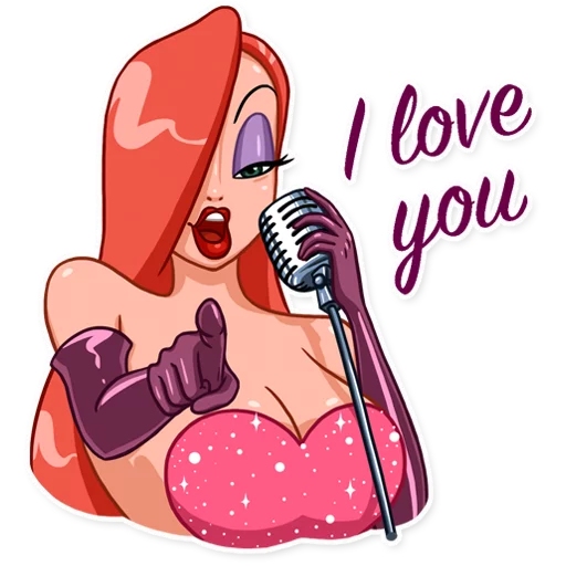 😍 Стикер «Jessica Rabbit» для Telegram