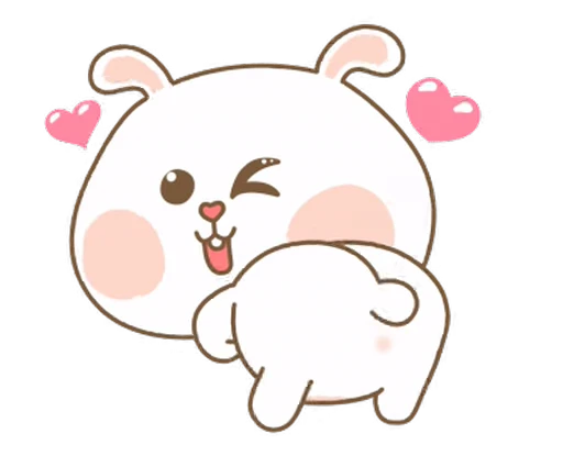 🤭 Стикер «Rabbit Love» для Telegram