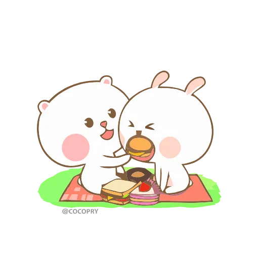 🍔 Стикер «Rabbit Love» для Telegram
