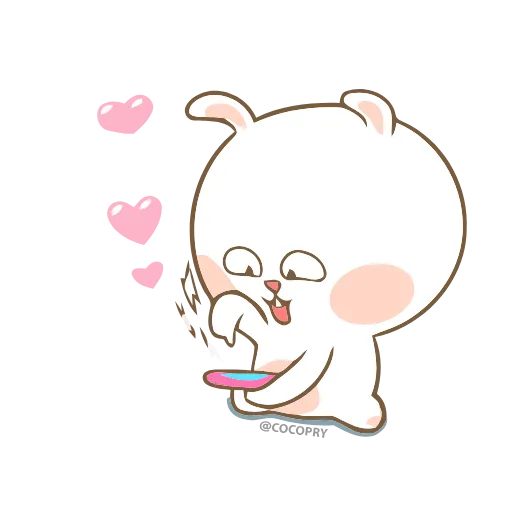 💋 Стикер «Rabbit Love» для Telegram
