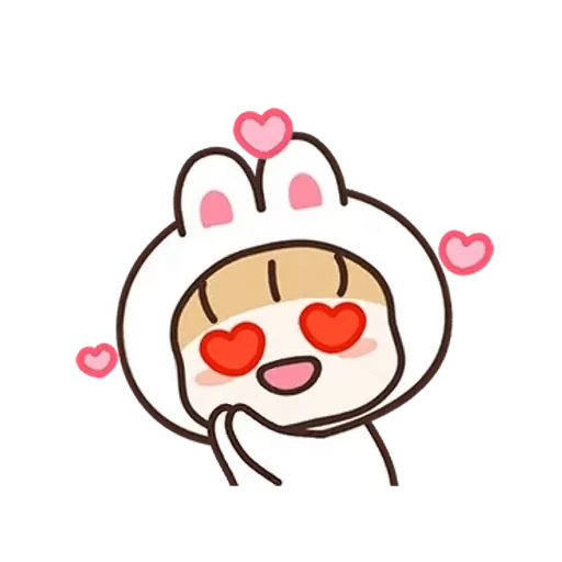 😍 Стикер «Rabbit Love 3» для Telegram