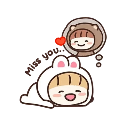❤️ Стикер «Rabbit Love 3» для Telegram