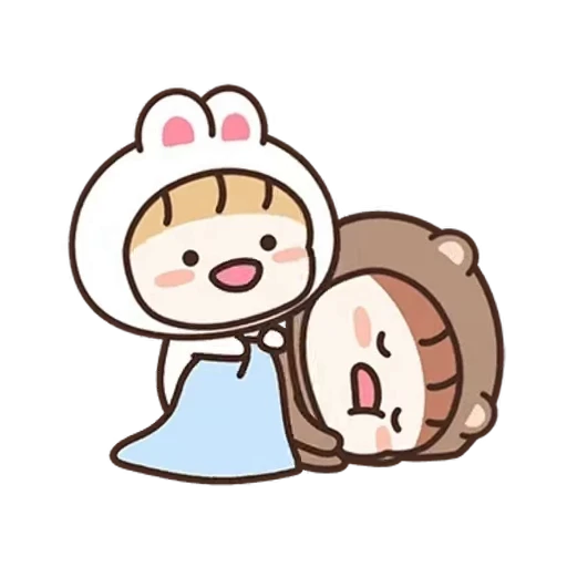 😴 Стикер «Rabbit Love 3» для Telegram