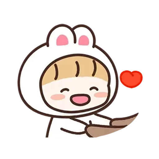 ❤️ Стикер «Rabbit Love 3» для Telegram