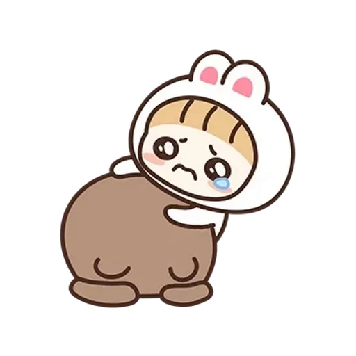 😢 Стикер «Rabbit Love 3» для Telegram