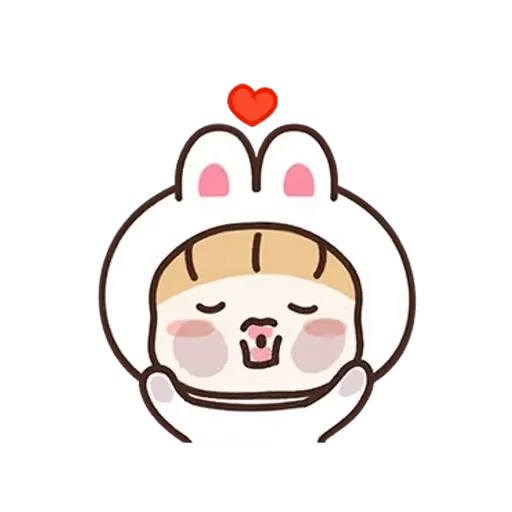 😘 Стикер «Rabbit Love 3» для Telegram