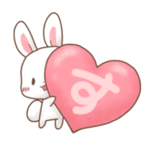 ❤ Стикер «Rabbit and Bears love» для Telegram