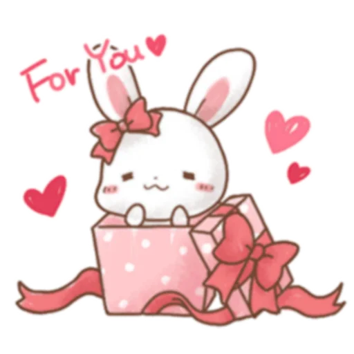 🎁 Стикер «Rabbit and Bears love» для Telegram