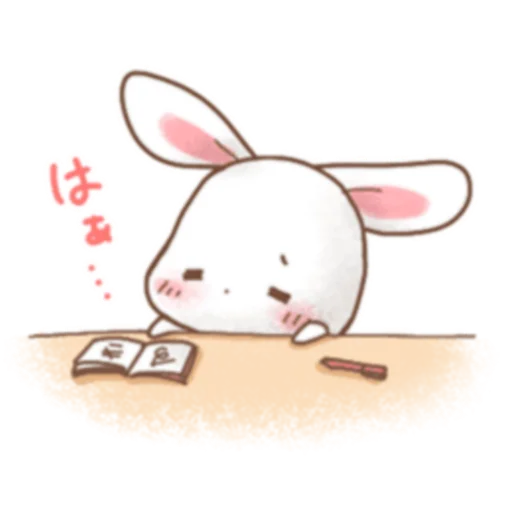😴 Стикер «Rabbit and Bears love» для Telegram