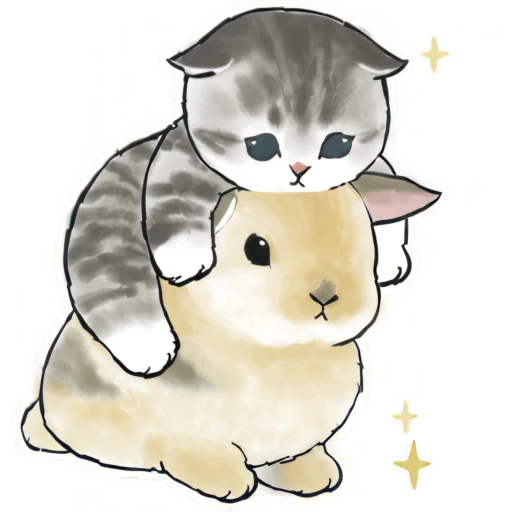 ✨ Стикер «Котята и Кролики» для Telegram