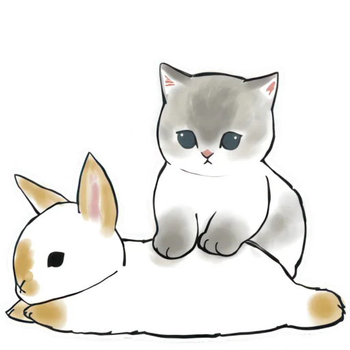 🤤 Стикер «Котята и Кролики» для Telegram