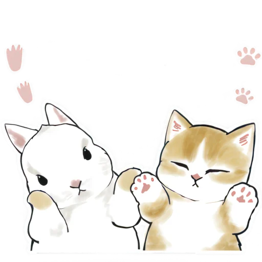 😖 Стикер «Котята и Кролики» для Telegram