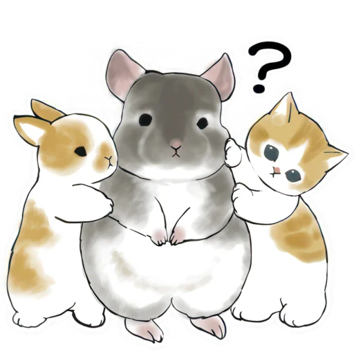 🤨 Стикер «Котята и Кролики» для Telegram