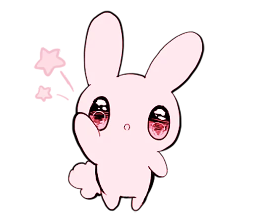 ✋ Стикер «rabbits and girls pink» для Telegram
