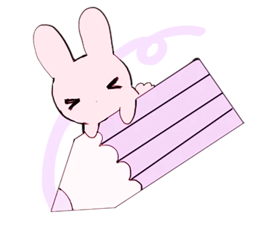 😣 Стикер «rabbits and girls pink» для Telegram
