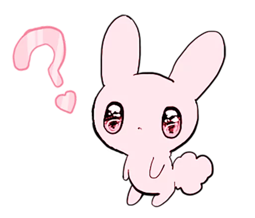 ❓ Стикер «rabbits and girls pink» для Telegram