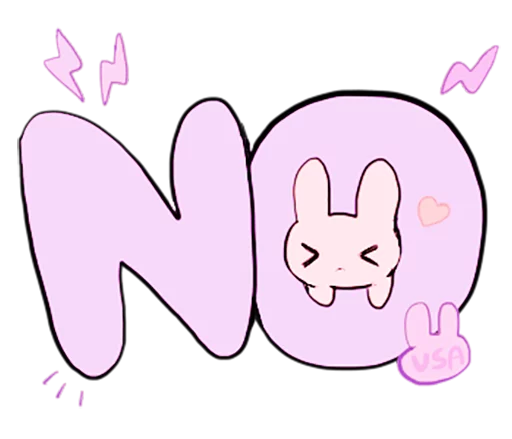 👐 Стикер «rabbits and girls pink» для Telegram