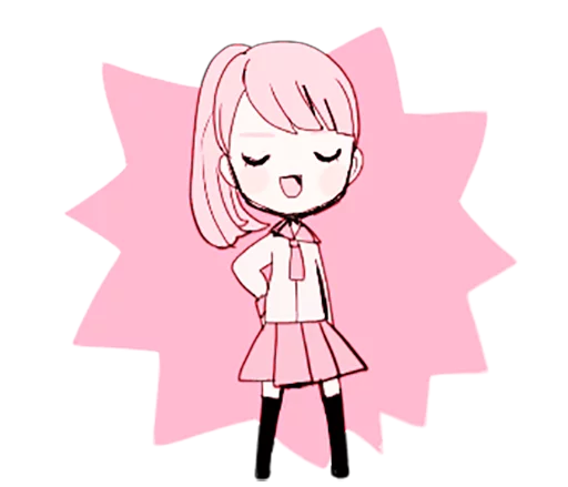 😏 Стикер «rabbits and girls pink» для Telegram