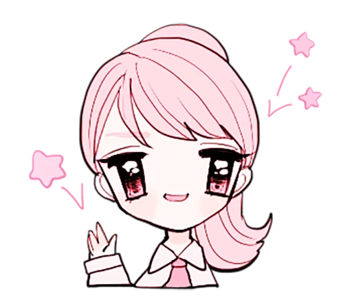 👋 Стикер «rabbits and girls pink» для Telegram