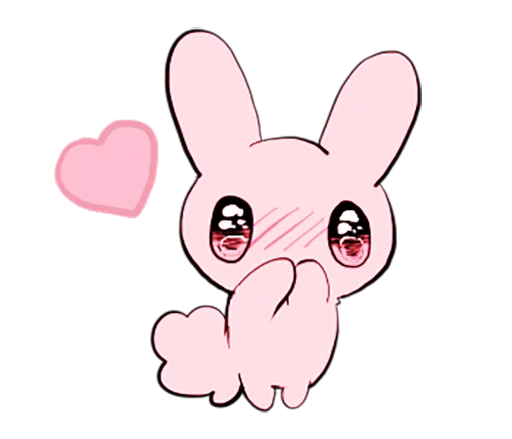 😳 Стикер «rabbits and girls pink» для Telegram