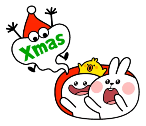 🎄 Стикер «Spoiled Rabbits Winter» для Telegram