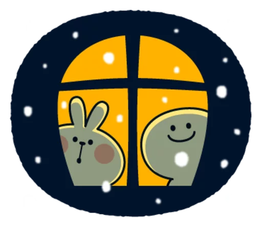 🙂 Стикер «Spoiled Rabbits Winter» для Telegram