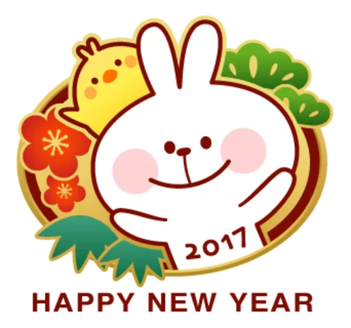 🎉 Стикер «Spoiled Rabbits Winter» для Telegram