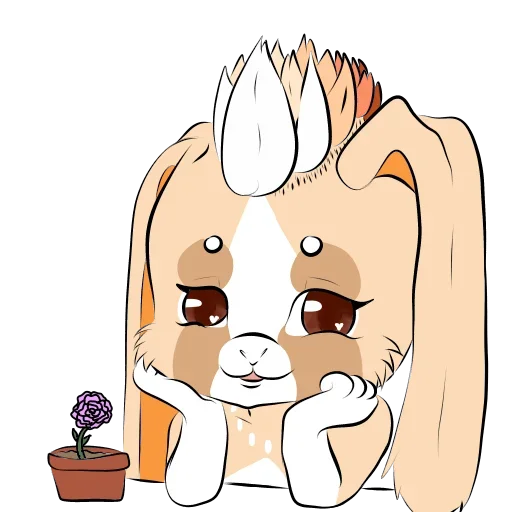 😜 Стикер «Rabbit Time» для Telegram