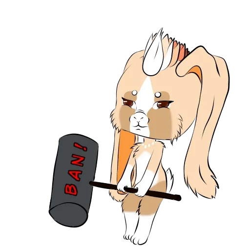😗 Стикер «Rabbit Time» для Telegram