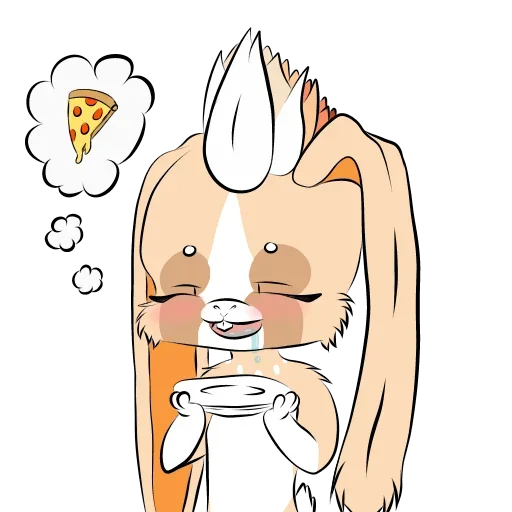 😙 Стикер «Rabbit Time» для Telegram