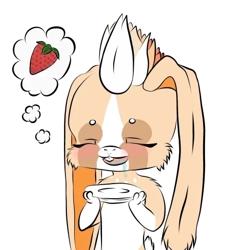 😗 Стикер «Rabbit Time» для Telegram