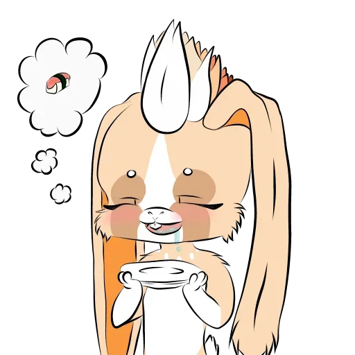🤨 Стикер «Rabbit Time» для Telegram