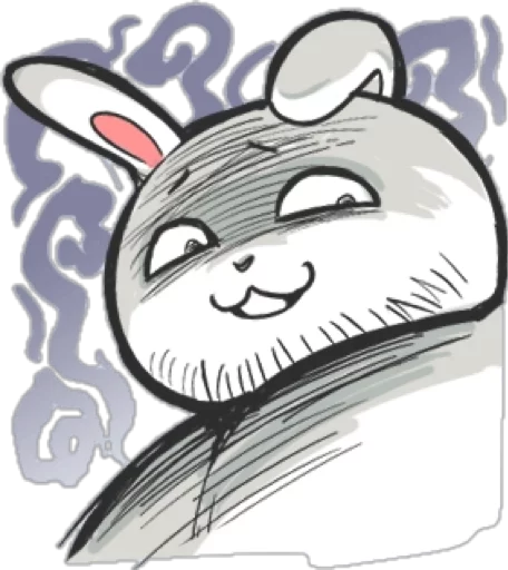 😰 Стикер «Rabbo the Muscle Rabbit» для Telegram