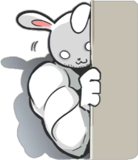 🙃 Стикер «Rabbo the Muscle Rabbit» для Telegram