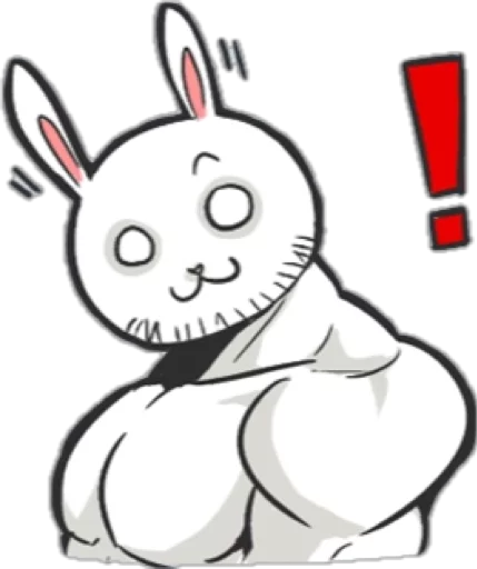 😃 Стикер «Rabbo the Muscle Rabbit» для Telegram