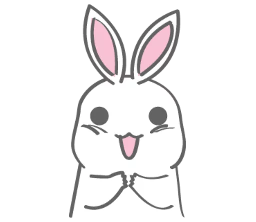 🙊 Стикер «Rabitto-tuki» для Telegram