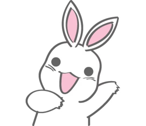 🙋 Стикер «Rabitto-tuki» для Telegram