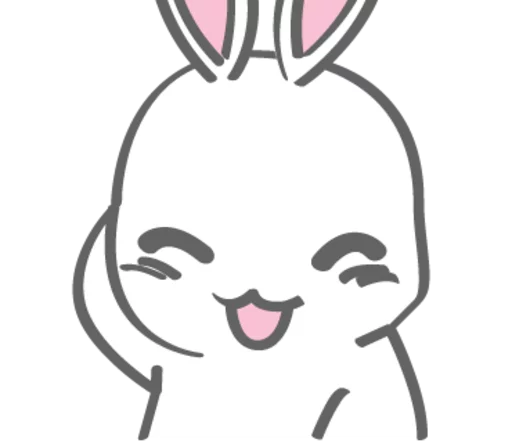 🙈 Стикер «Rabitto-tuki» для Telegram