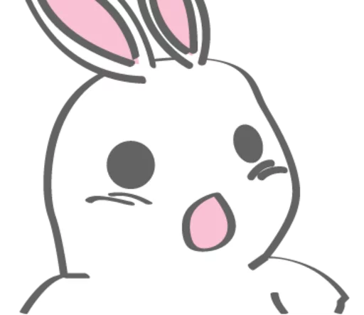 😮 Стикер «Rabitto-tuki» для Telegram