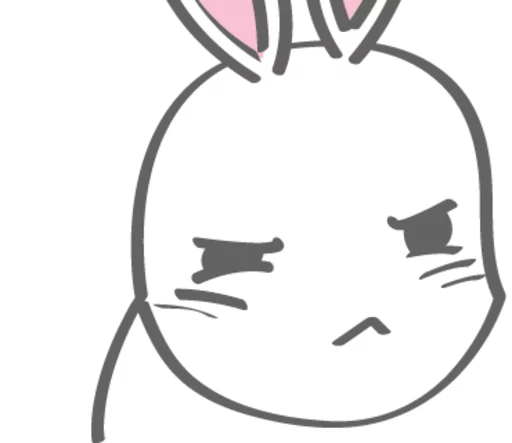 😠 Стикер «Rabitto-tuki» для Telegram