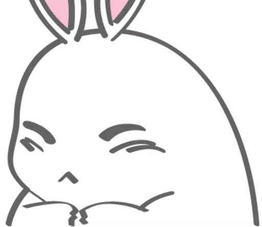 😔 Стикер «Rabitto-tuki» для Telegram