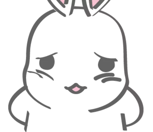 🤓 Стикер «Rabitto-tuki» для Telegram
